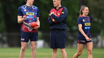 Dees forward and AFLW assistant Ben Brown is all for the AFL honouring domestic violence victims. (James Ross/AAP PHOTOS)