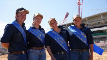 The winning Young Farmers Challenge Goulburn team of Cooper Mooney, Claire Liversidge, Chloe Sawell and Katie Beresford at the Sydney Royal. Picture by Royal Agricultural Society of NSW.
