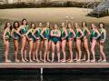 The 13-player Australian women's water polo squad is chasing a medal at the Paris Olympics. (Dan Himbrechts/AAP PHOTOS)