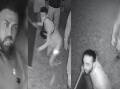 Some of the men police are seeking to identify as part of Strike Force Dribs investigating the Wakeley riot on April 15. Pictures supplied by NSW Police