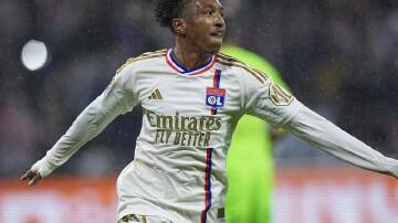 Lyon's Malick Fofana was on target in his side's thrilling 4-3 win over Lille. (AP PHOTO)